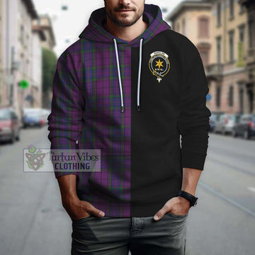 Wardlaw Tartan Hoodie with Family Crest and Half Of Me Style Zip Hoodie - Tartanvibesclothing Shop