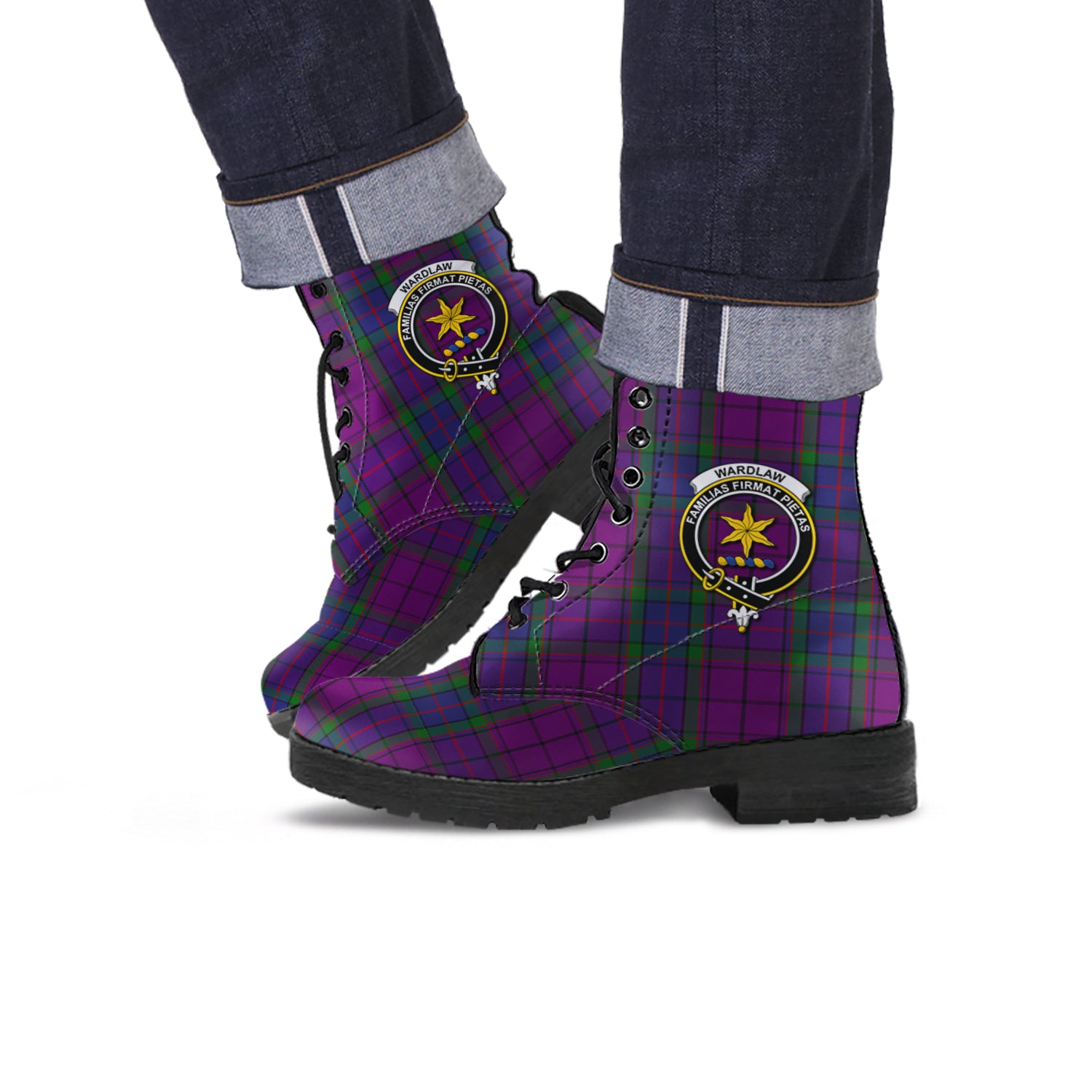 wardlaw-tartan-leather-boots-with-family-crest