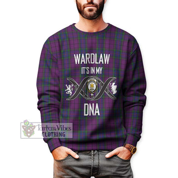 Wardlaw Tartan Sweatshirt with Family Crest DNA In Me Style Unisex - Tartanvibesclothing Shop