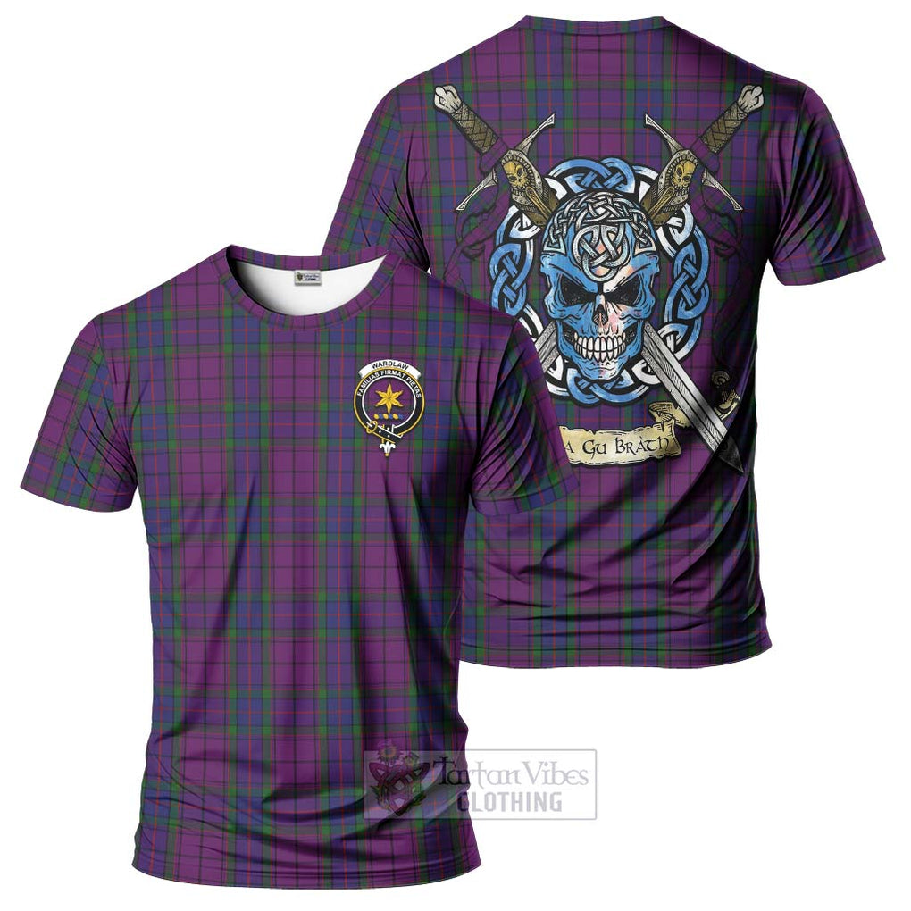 Wardlaw Tartan T-Shirt with Family Crest Celtic Skull Style Kid's Shirt - Tartan Vibes Clothing