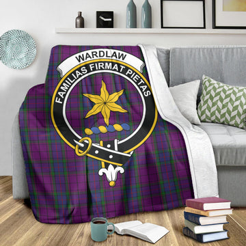 Wardlaw Tartan Blanket with Family Crest