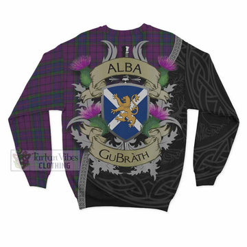 Wardlaw Tartan Family Crest Sweatshirt Lion Rampant Royal Thistle Shield Celtic Inspired