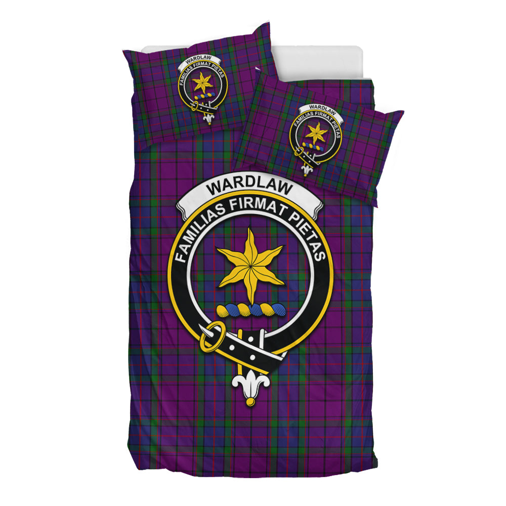 Wardlaw Tartan Bedding Set with Family Crest - Tartan Vibes Clothing