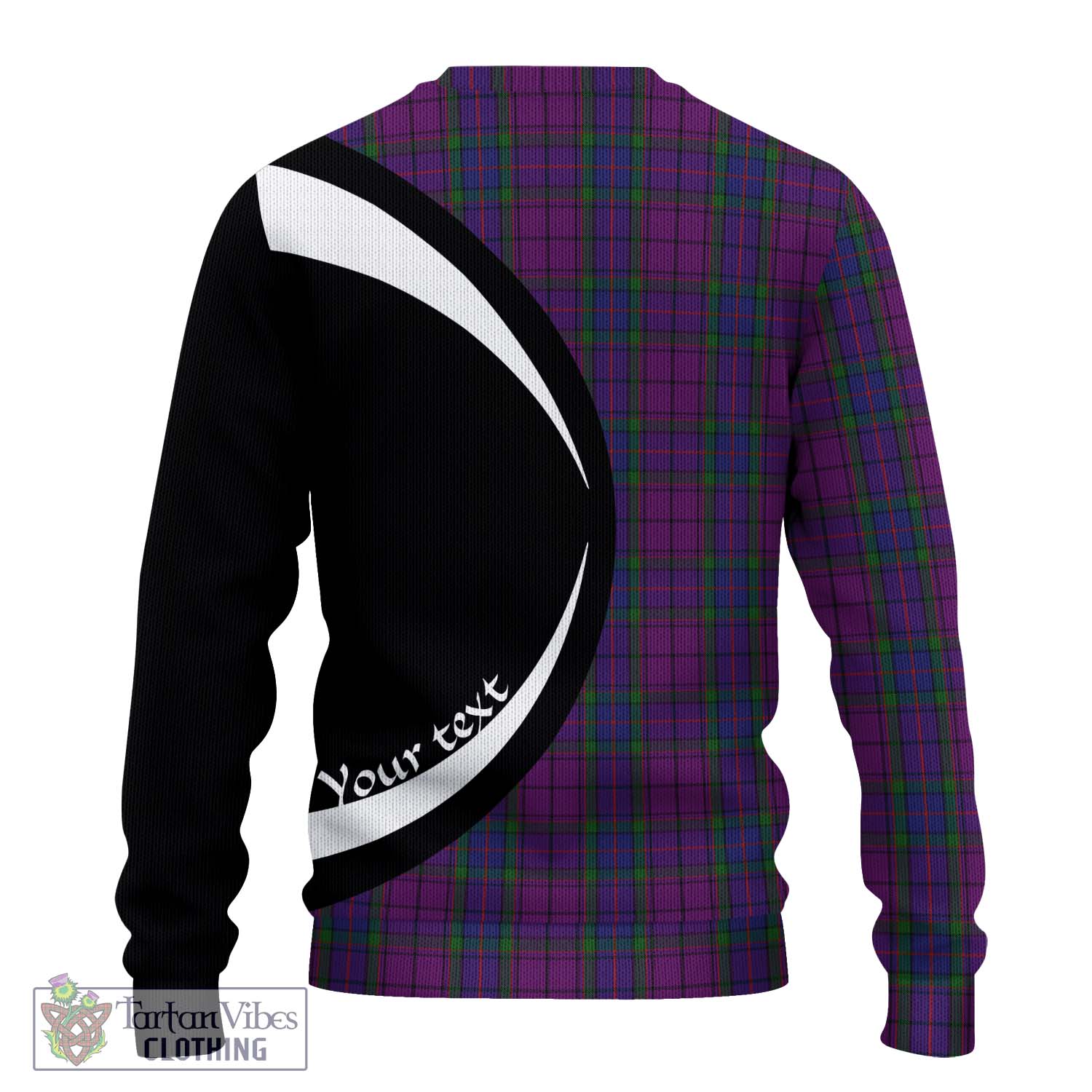Wardlaw Tartan Knitted Sweater with Family Crest Circle Style - Tartan Vibes Clothing