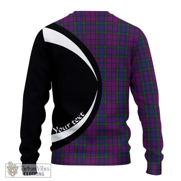 Wardlaw Tartan Knitted Sweater with Family Crest Circle Style - Tartan Vibes Clothing