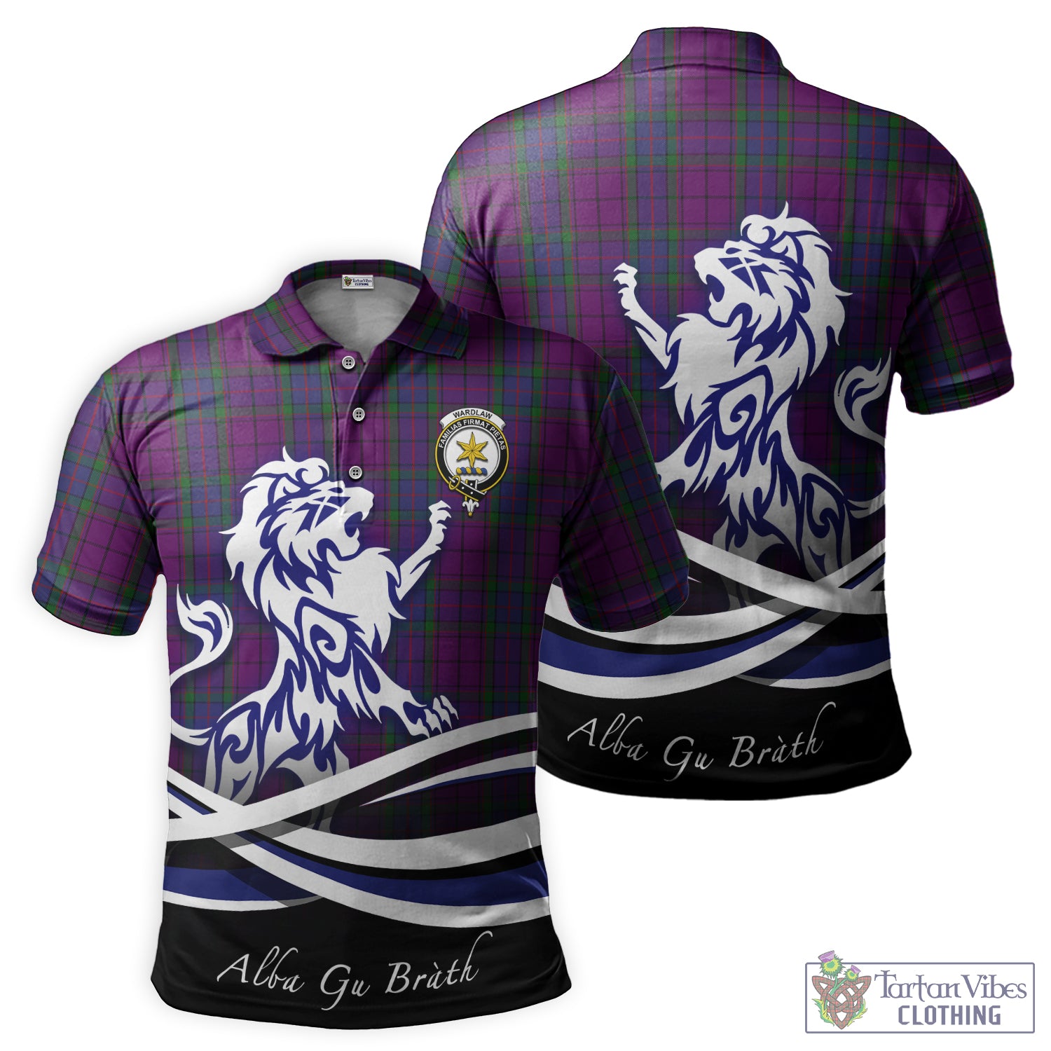 wardlaw-tartan-polo-shirt-with-alba-gu-brath-regal-lion-emblem