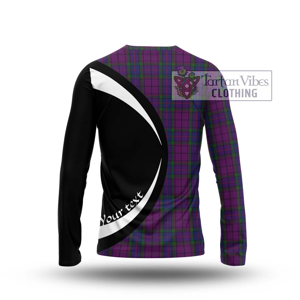 Wardlaw Tartan Long Sleeve T-Shirt with Family Crest Circle Style - Tartan Vibes Clothing