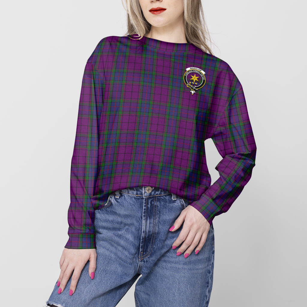 Wardlaw Tartan Sweatshirt with Family Crest - Tartan Vibes Clothing