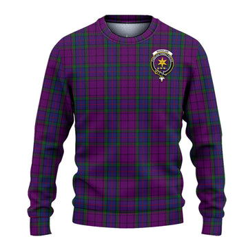 Wardlaw Tartan Knitted Sweater with Family Crest - Tartanvibesclothing
