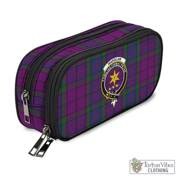 Wardlaw Tartan Pen and Pencil Case with Family Crest
