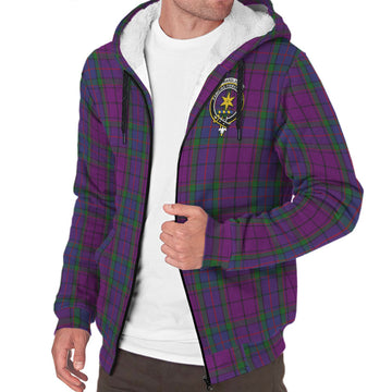 Wardlaw Tartan Sherpa Hoodie with Family Crest