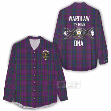 Tartan Vibes Clothing Wardlaw Tartan Women's Casual Shirt with Family Crest DNA In Me Style