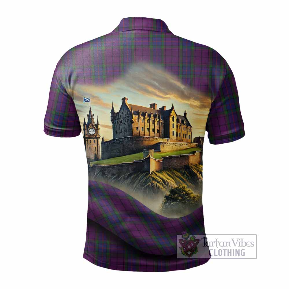 Tartan Vibes Clothing Wardlaw Tartan Family Crest Polo Shirt with Scottish Ancient Castle Stype