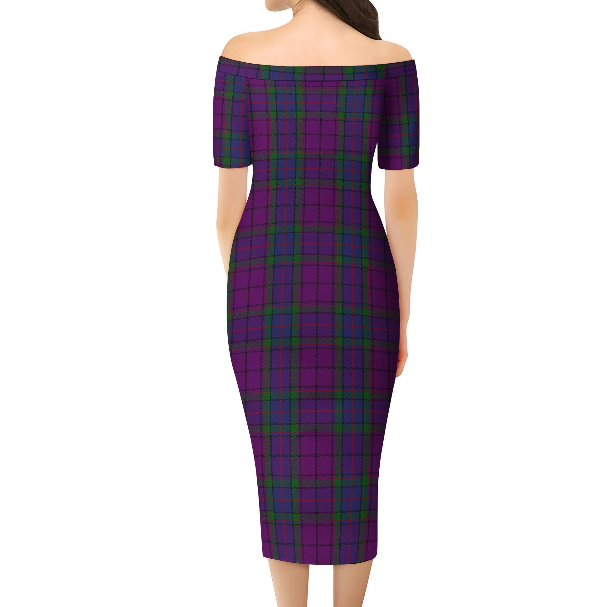 Wardlaw Tartan Off Shoulder Lady Dress - Tartanvibesclothing