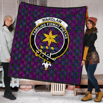 Wardlaw Tartan Quilt with Family Crest