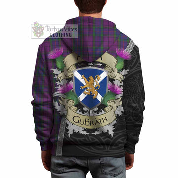 Tartan Vibes Clothing Wardlaw Tartan Family Crest Hoodie Lion Rampant Royal Thistle Shield Celtic Inspired