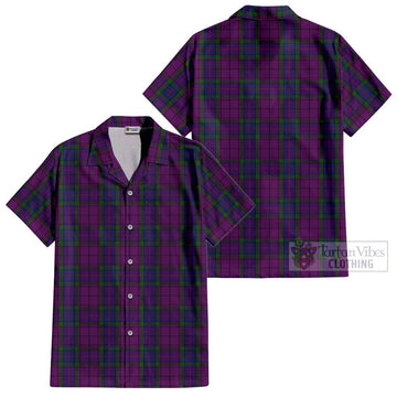 Wardlaw Tartan Cotton Hawaiian Shirt Kid - Tartanvibesclothing Shop