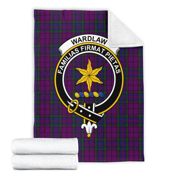 Wardlaw Tartan Blanket with Family Crest