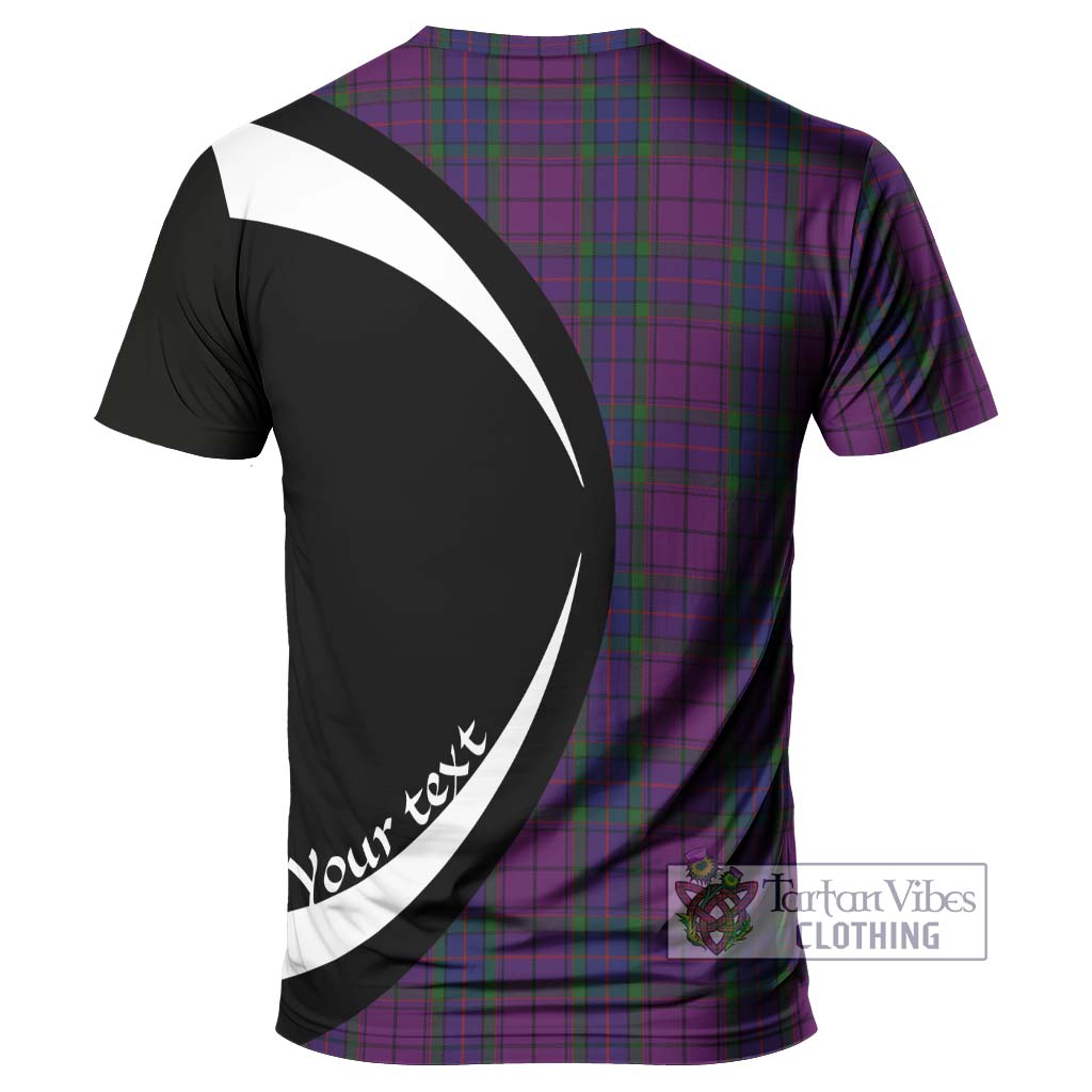 Wardlaw Tartan T-Shirt with Family Crest Circle Style - Tartan Vibes Clothing