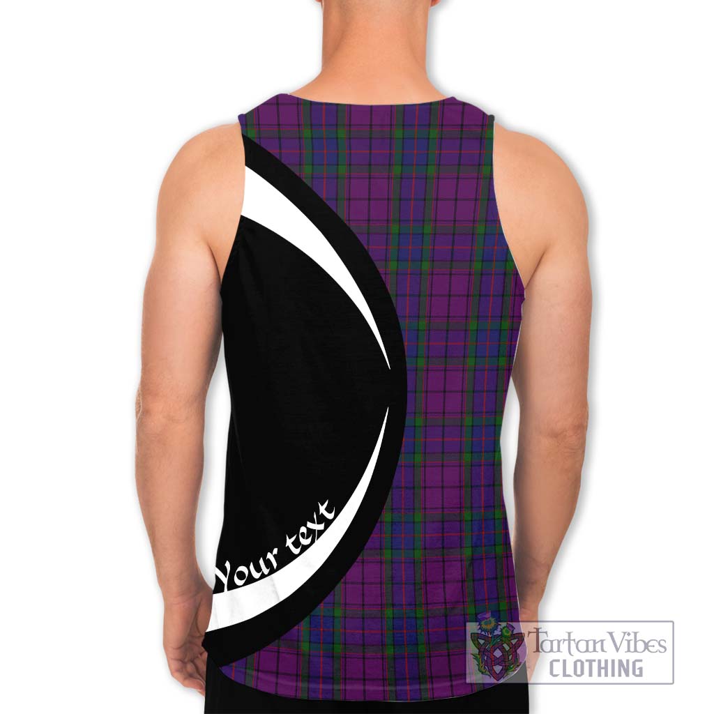 Wardlaw Tartan Men's Tank Top with Family Crest Circle Style - Tartan Vibes Clothing