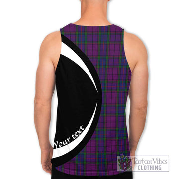 Wardlaw Tartan Men's Tank Top with Family Crest Circle Style - Tartan Vibes Clothing