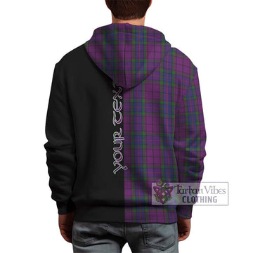 Wardlaw Tartan Hoodie with Family Crest and Half Of Me Style - Tartanvibesclothing Shop