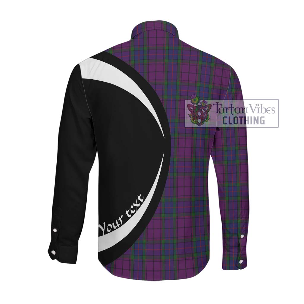 Wardlaw Tartan Long Sleeve Button Up with Family Crest Circle Style Men's Shirt - Tartan Vibes Clothing