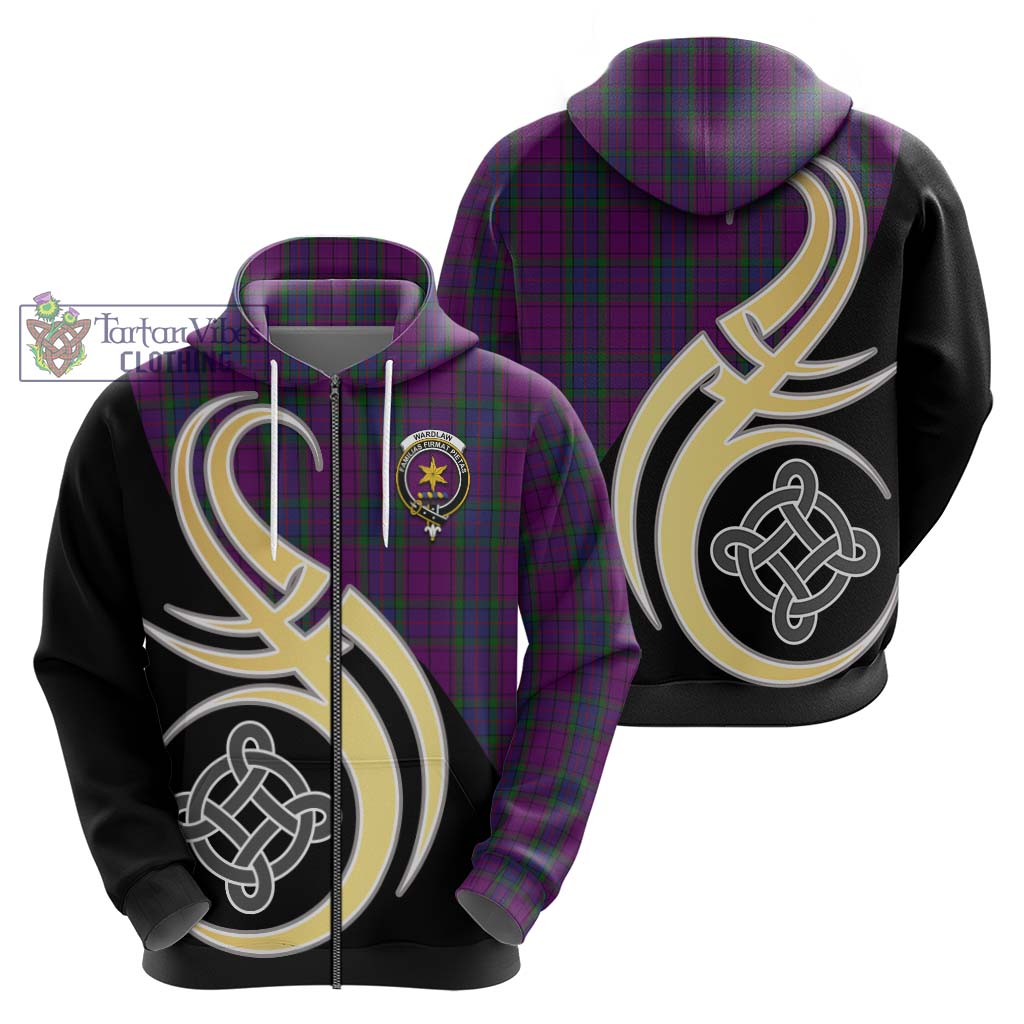 Wardlaw Tartan Hoodie with Family Crest and Celtic Symbol Style - Tartan Vibes Clothing