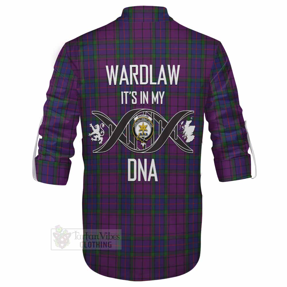 Tartan Vibes Clothing Wardlaw Tartan Ghillie Kilt Shirt with Family Crest DNA In Me Style
