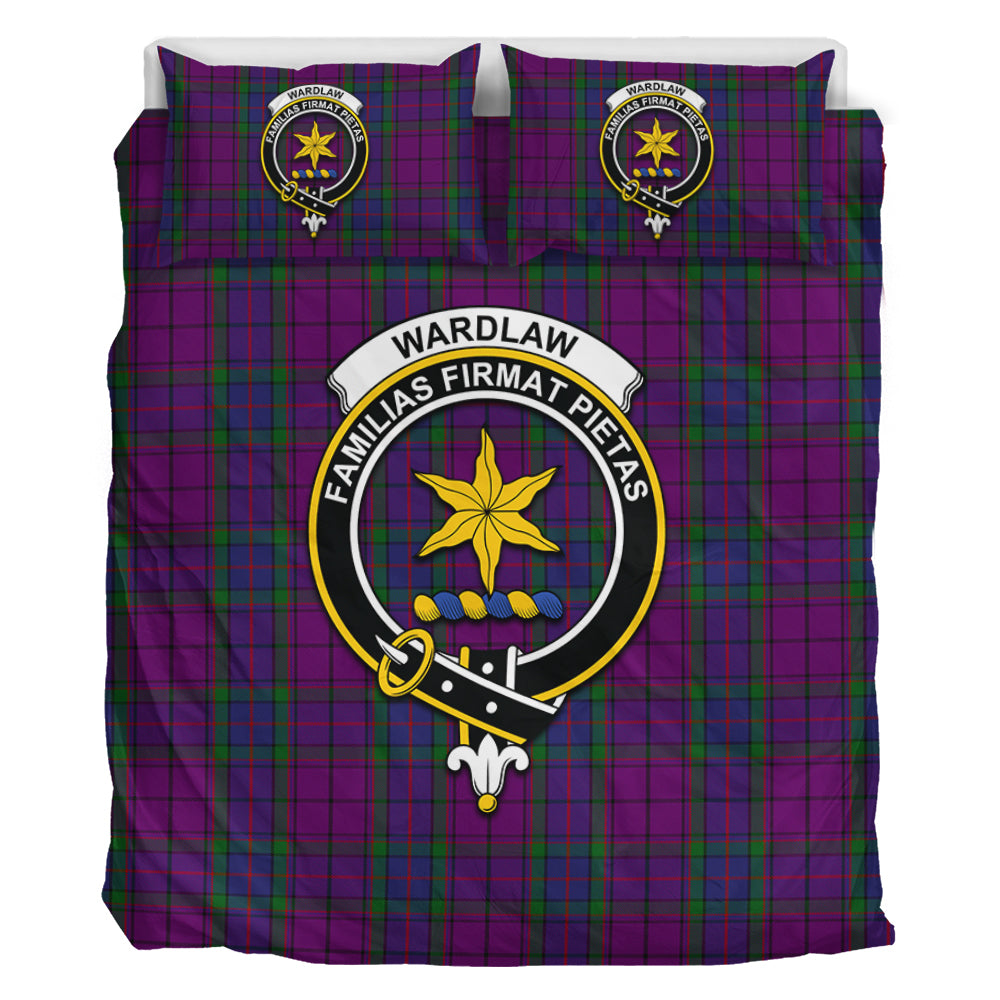 Wardlaw Tartan Bedding Set with Family Crest - Tartan Vibes Clothing