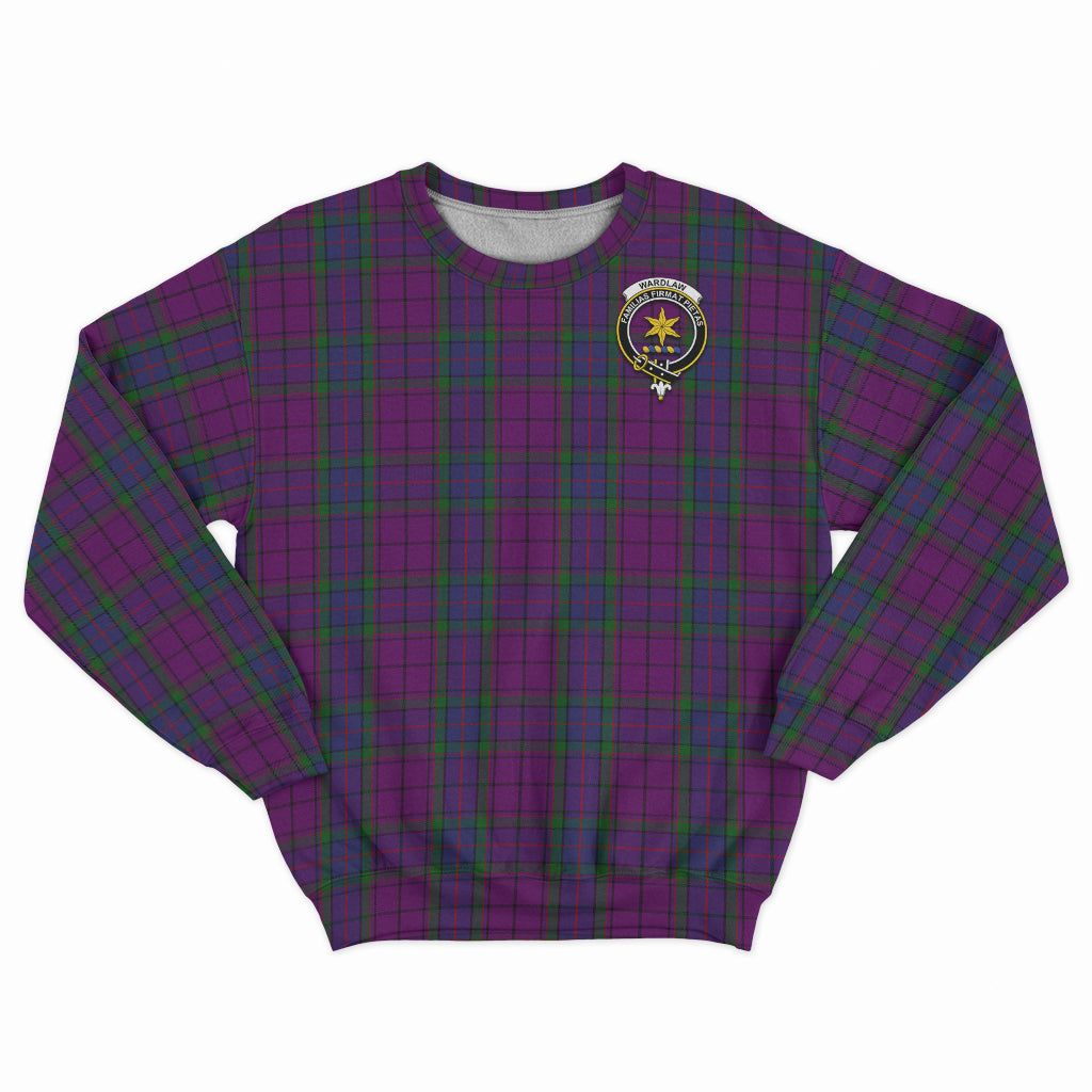 Wardlaw Tartan Sweatshirt with Family Crest - Tartan Vibes Clothing