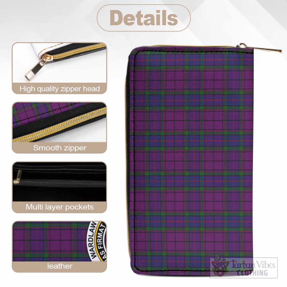 Tartan Vibes Clothing Wardlaw Tartan Women's Leather Wallet with Family Crest