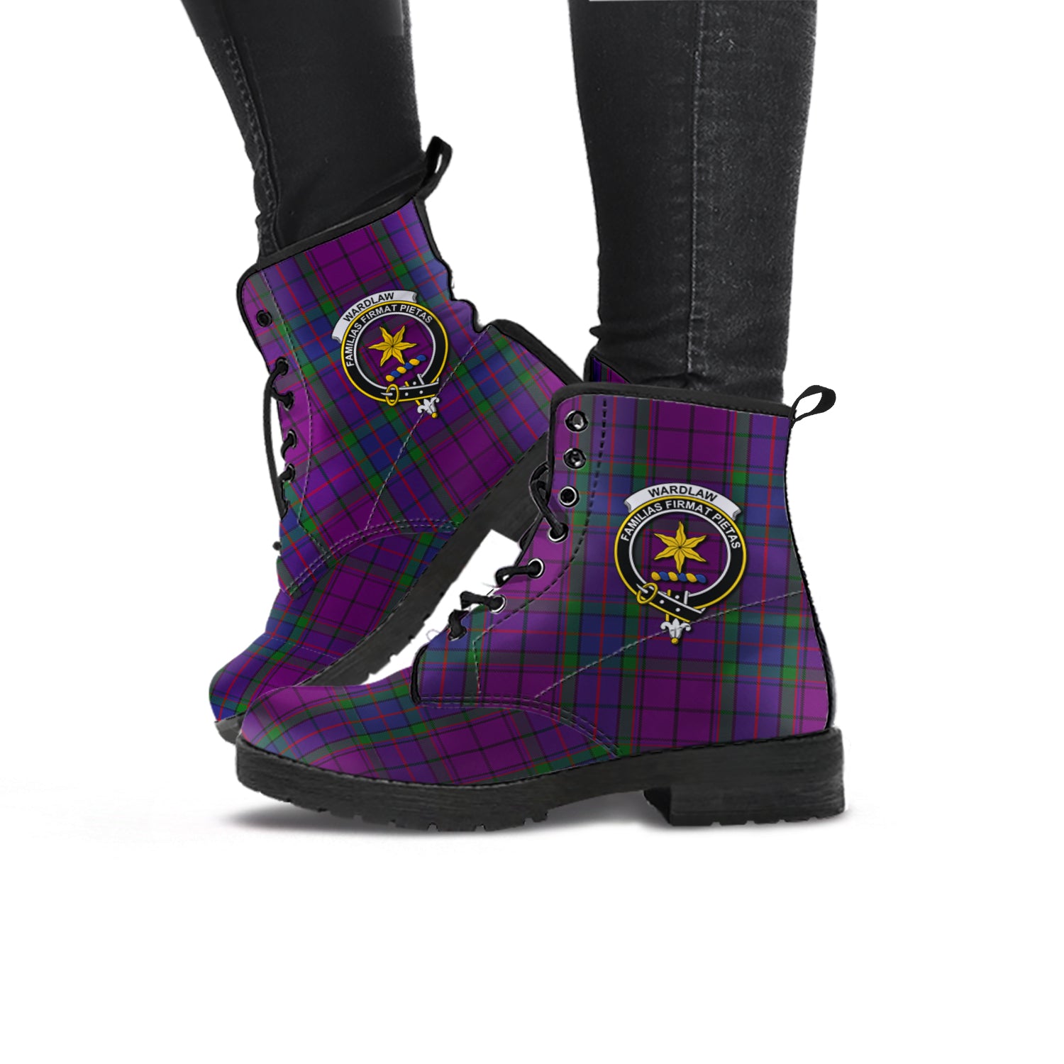 wardlaw-tartan-leather-boots-with-family-crest