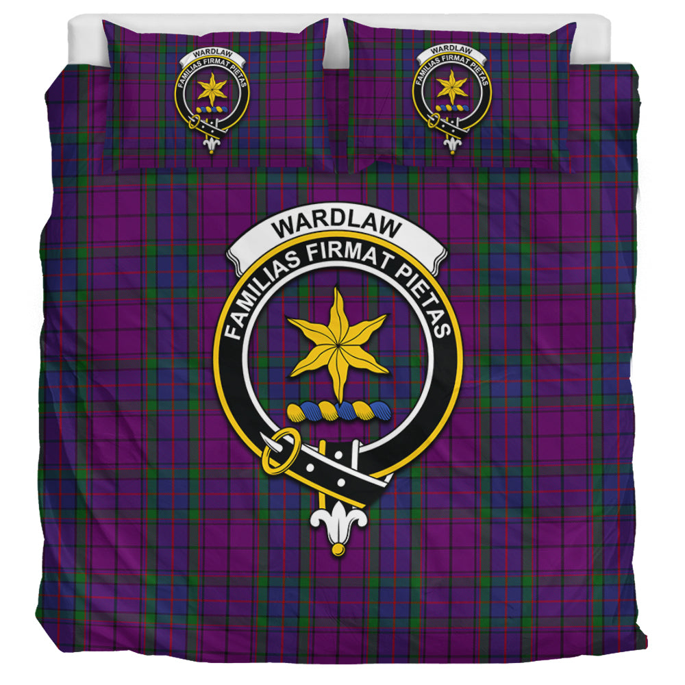 Wardlaw Tartan Bedding Set with Family Crest UK Bedding Set UK Super King 104*94 inch - Tartan Vibes Clothing