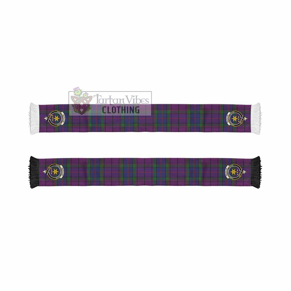 Tartan Vibes Clothing Wardlaw Tartan Ruffneck Scarf with Family Crest