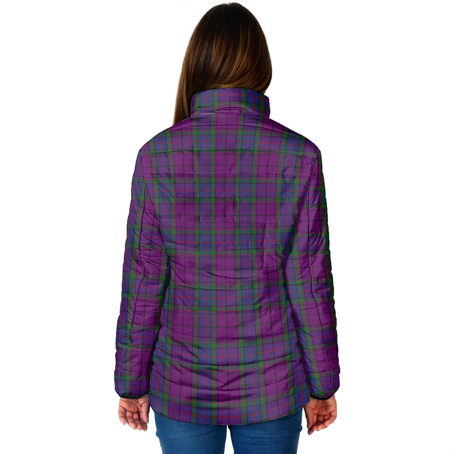 Wardlaw Tartan Padded Jacket with Family Crest - Tartan Vibes Clothing