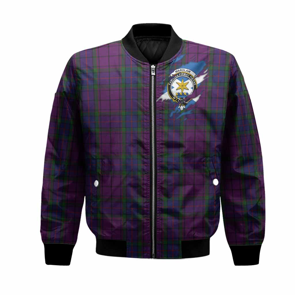 Wardlaw Clan Crest In Me Tartan Bomber Jacket Scotland Flag Style
