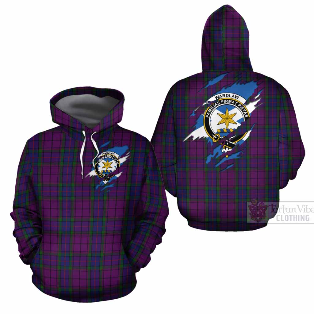 Wardlaw Clan Crest In Me Tartan Cotton Hoodie Scotland Flag Style