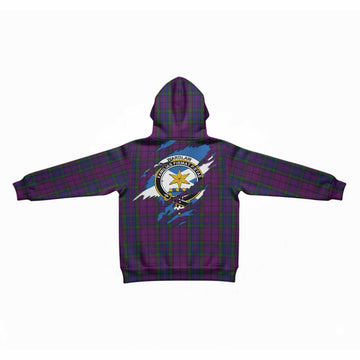 Wardlaw Clan Crest In Me Tartan Kid Hoodie Scotland Flag Style