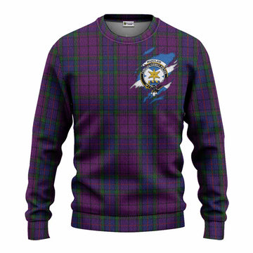 Wardlaw Clan Crest In Me Tartan Knitted Sweater Scotland Flag Style
