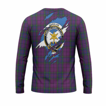 Wardlaw Clan Crest In Me Tartan Long Sleeve T-Shirt Scotland Flag Style