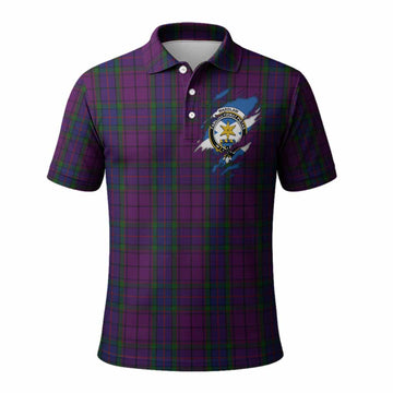 Wardlaw Clan Crest In Me Tartan Polo Shirt Scotland Flag Style