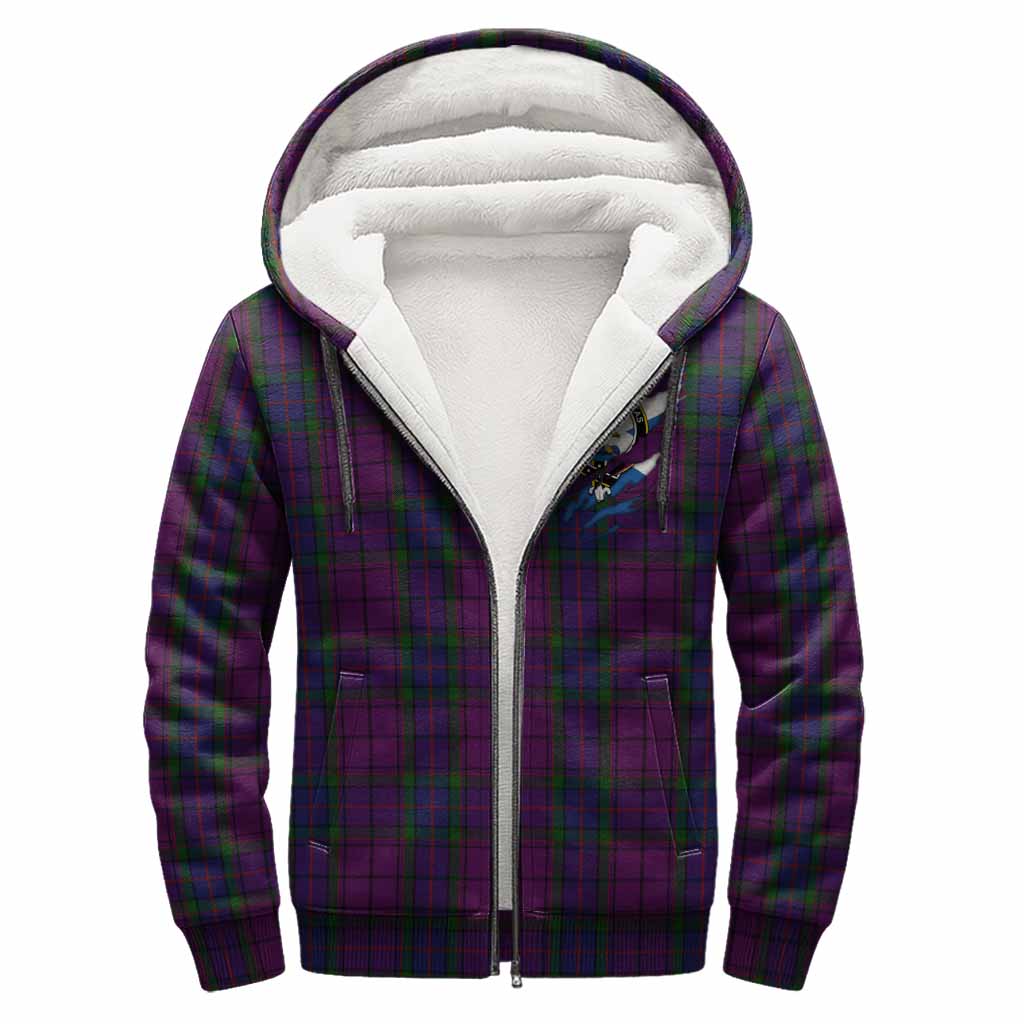 Wardlaw Clan Crest In Me Tartan Sherpa Hoodie Scotland Flag Style