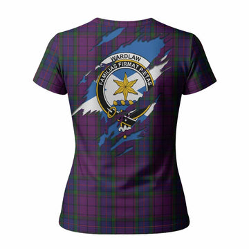 Wardlaw Clan Crest In Me Tartan Women T shirt Scotland Flag Style