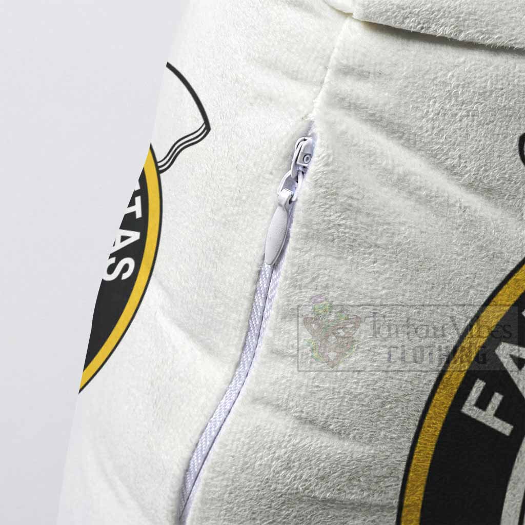 Wardlaw Clan Crest Shaped Throw Pillow, Scottish Clan Badge Decorative Pillow