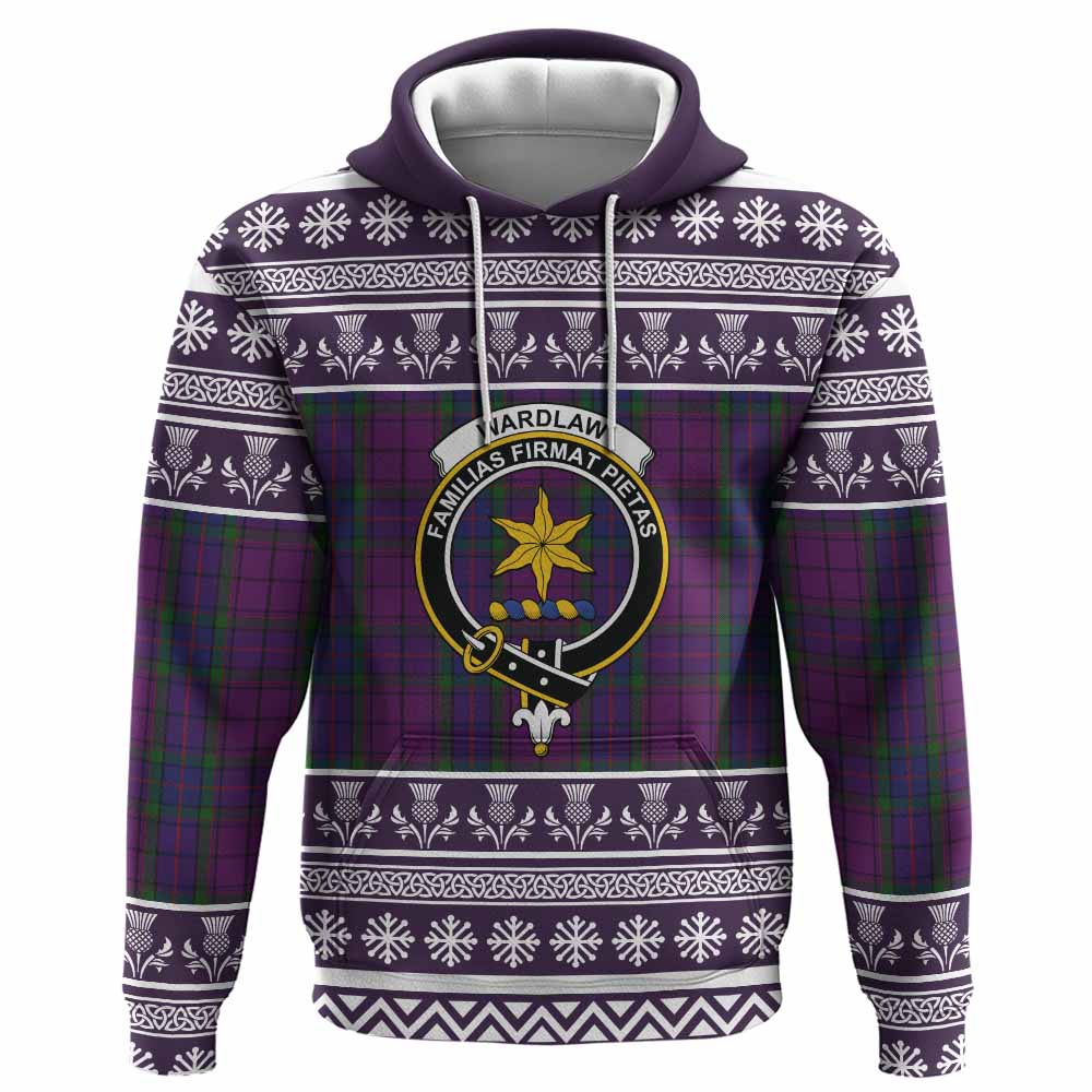 Wardlaw Clan Tartan Christmas Hoodie with Family Crest - Tartan Vibes Clothing