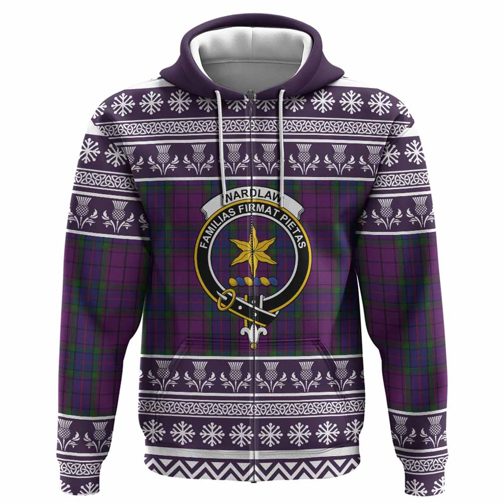Wardlaw Clan Tartan Christmas Hoodie with Family Crest - Tartan Vibes Clothing