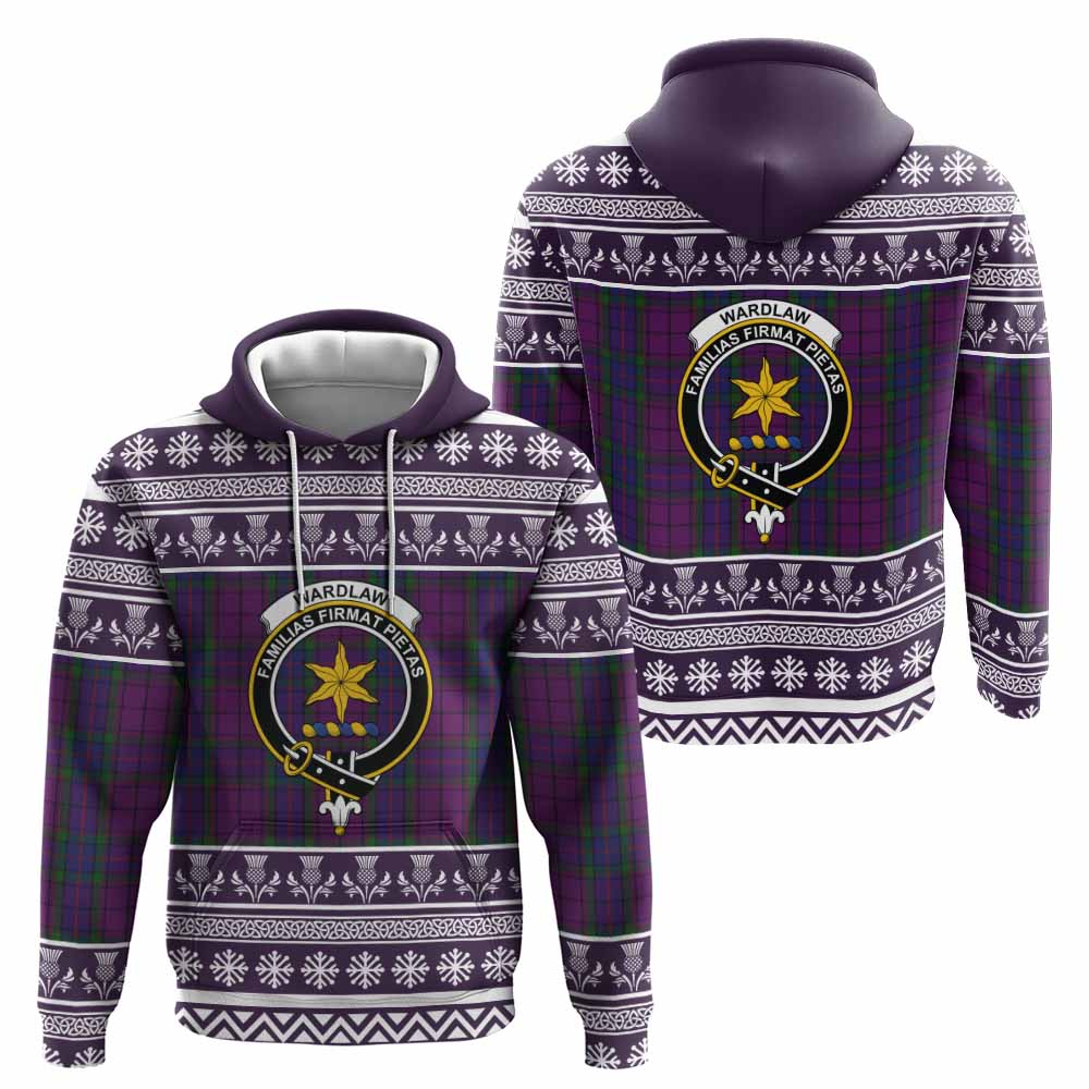 Wardlaw Clan Tartan Christmas Hoodie with Family Crest - Tartan Vibes Clothing