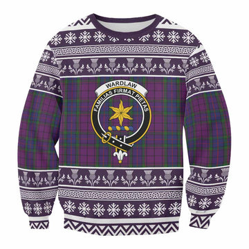Wardlaw Clan Tartan Christmas Sweatshirt with Family Crest