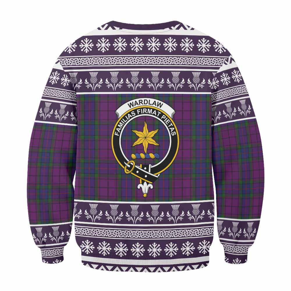 Wardlaw Clan Tartan Christmas Sweatshirt with Family Crest - Tartan Vibes Clothing